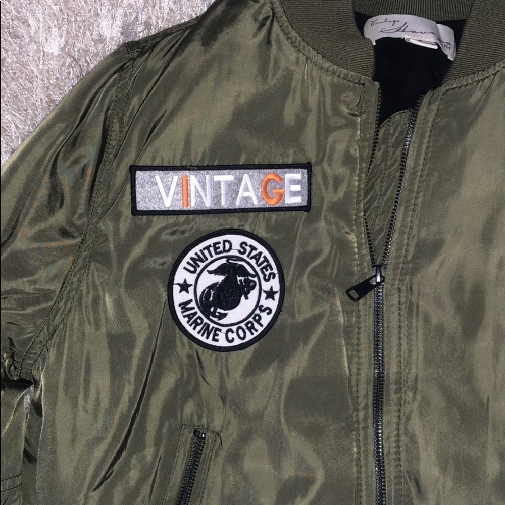 Patchwork Bomber Jacket - image 2